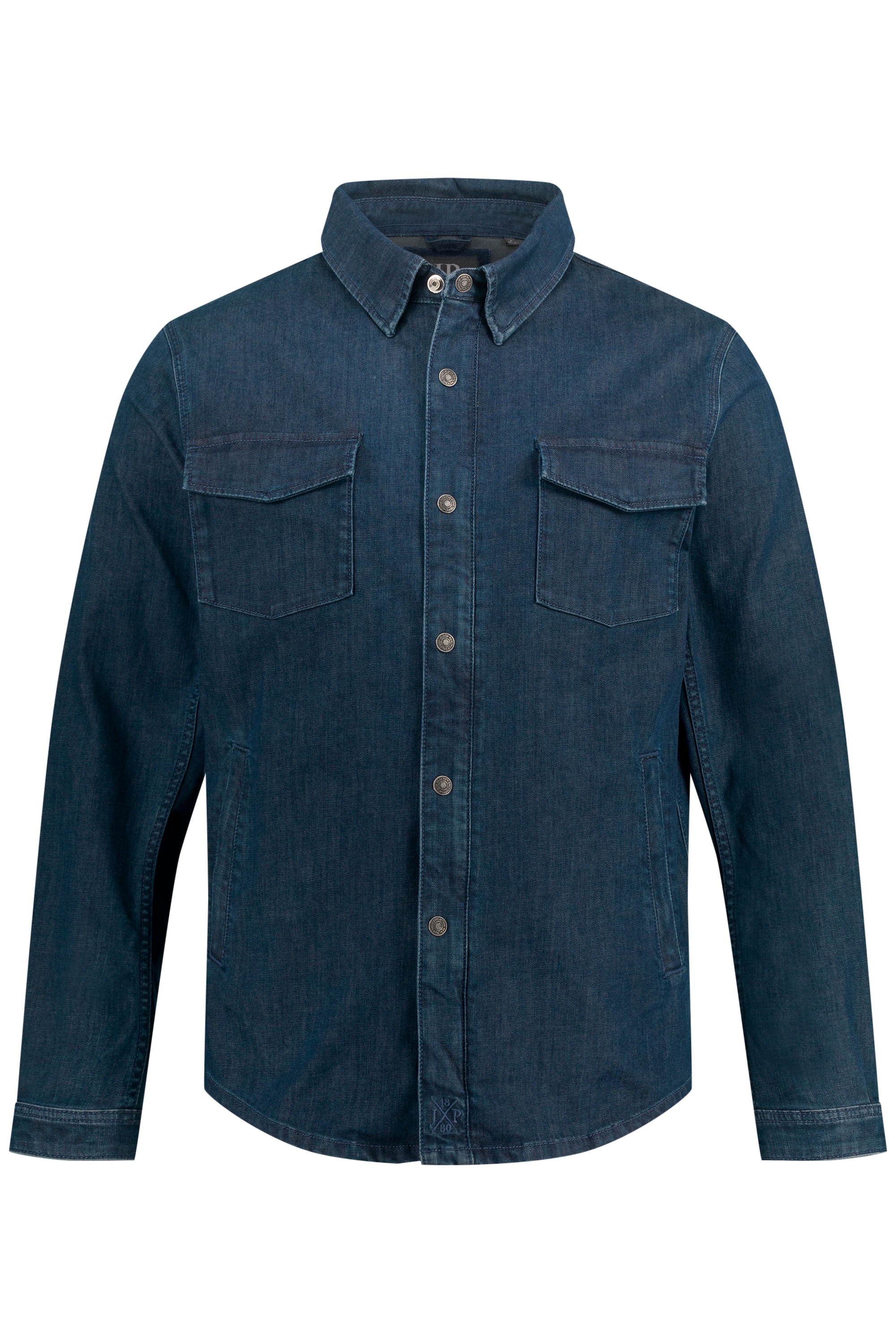 JP 1880 Herren große Größen Jeansjacke verdeckter Zipper Brusttaschen 811723