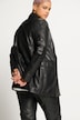Lederblazer, Wide Fit, echtes Leder, Langarm, Premium