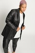 Lederblazer, Wide Fit, echtes Leder, Langarm, Premium