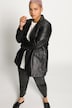 Lederblazer, Wide Fit, echtes Leder, Langarm, Premium