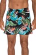 plavecké šortky, plážová móda, elastický pas, květovaný potisk