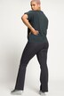 Leggings con orlo svasato, righe sottili e cintura elastica