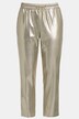 broek, smal toelopende fit, elastische band,  gold metallic
