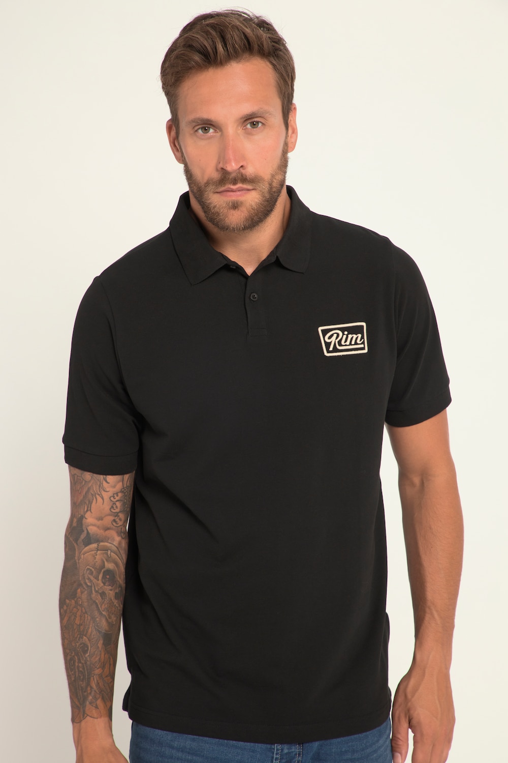 Grote Maten JAY-PI poloshirt FLEXNAMIC®male, zwart, Maat: 6XL, Katoen, JAY-PI