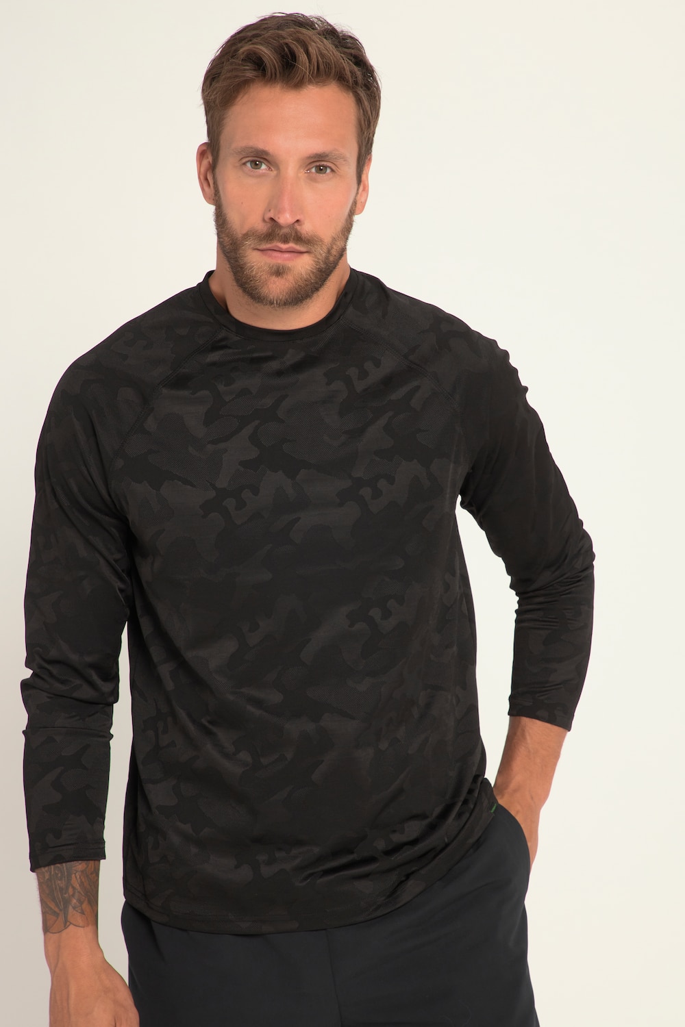 Grote Maten JAY-PI longsleevemale, zwart, Maat: L, Polyester, JAY-PI