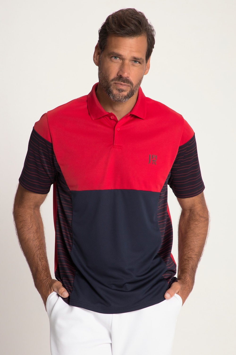 Grote Maten JAY-PI functioneel poloshirtmale, rood, Maat: L, Polyester, JAY-PI