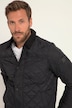 Blouson matelassé, col en velours côtelé et fermeture à glissière