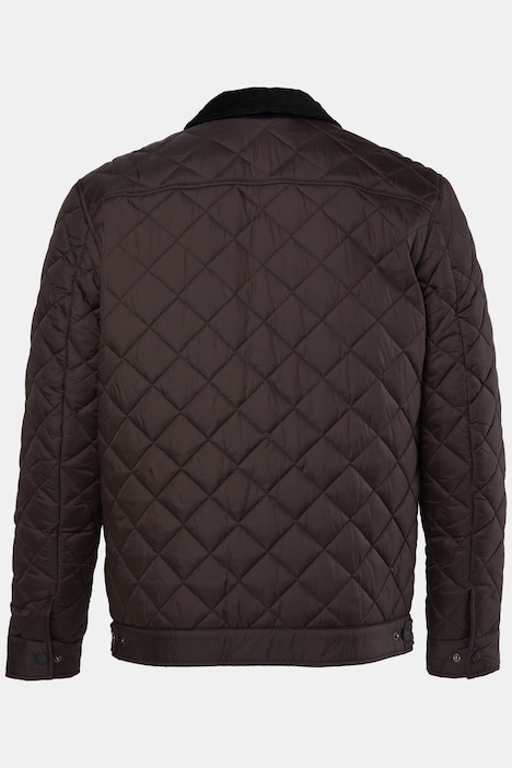 Steppjacke, Cordkragen, Zipper