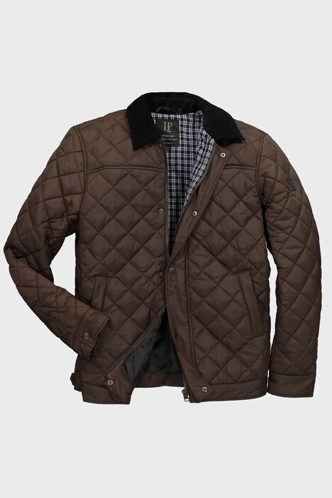 Steppjacke, Cordkragen, Zipper