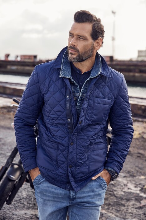 Veste Matelassée Homme Avec Col Fourrure Et Capuche - Doudoune Mi-saison, Grande Taille, Fermeture éclair, Poches - Chaude Et Confortable
