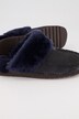 Skórzane kapcie, welur, futerkowe obszycie, komfortowa tęgość