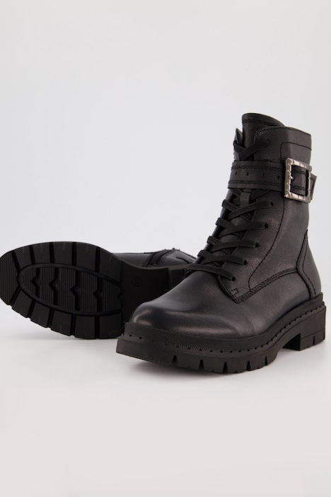 Stiefel | Leder-Boots, Zipper, Tamaris Schuhe | Plüschfutter, Weite H