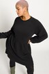 Minivestido, forma en A, acolchado de rombos, cuello redondo, manga larga
