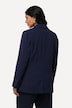 Triacetate Blend Lapel Collar Fully Lined Blazer