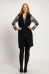 mouwloze blazer, reverskraag, lang model, rugsplit