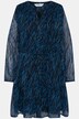Chiffon-Minikleid, A-Line, Animal Print, blickdichtes Unterkleid