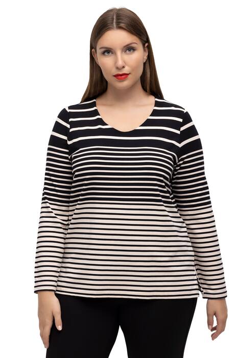 Tričko, pruhy, kulatý výstřih, dlouhé rukávy