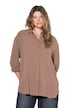 Košilová halenka, oversize, krep, límeček, dlouhé rukávy