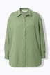 Camicia di crêpe dal taglio oversize con collo da camicia e maniche lunghe