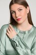 Satinbluse, oversized, Rundhals, Fledermausarm