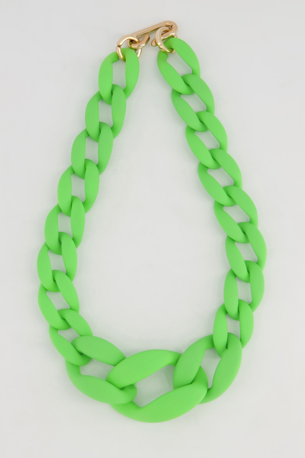 Grote Maten statement ketting, Dames, groen, Maat: One Size, Kunststof, Ulla Popken