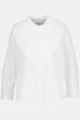blouse, overslag, opstaande kraag, lange mouwen, biologisch katoen