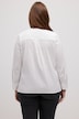 blouse, overslag, opstaande kraag, lange mouwen, biologisch katoen