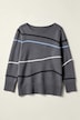 Pullover, U-Boot-Ausschnitt, Langarm, Biobaumwolle