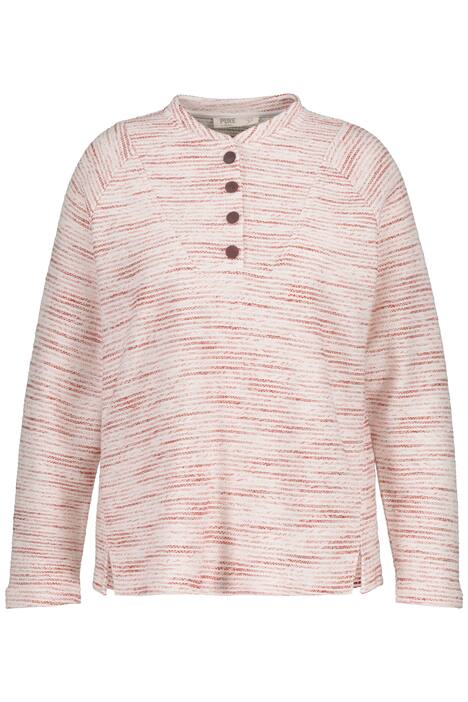 Mikina, proužky, stojáček, dlouhé rukávy, biobavlna