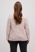 Eco Cotton Jacquard Stripe Partial Button Sweatshirt