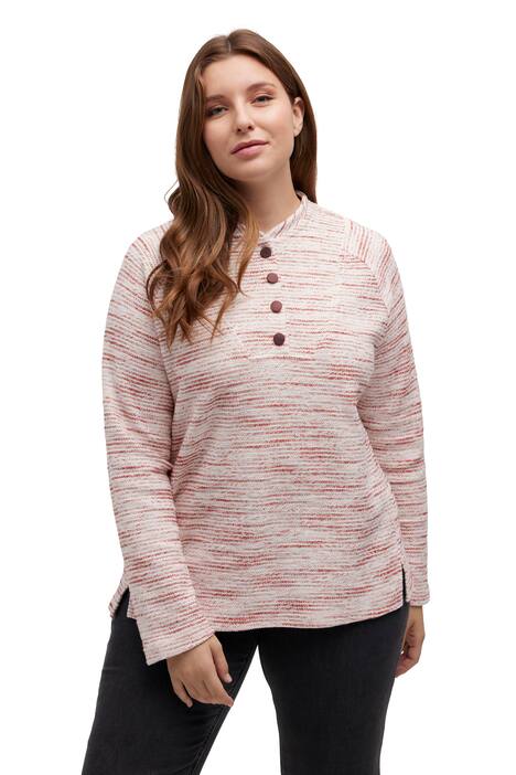 Mikina, proužky, stojáček, dlouhé rukávy, biobavlna