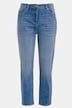 Mom jeans, hoge taille, voorgewassen, 5-pocket model