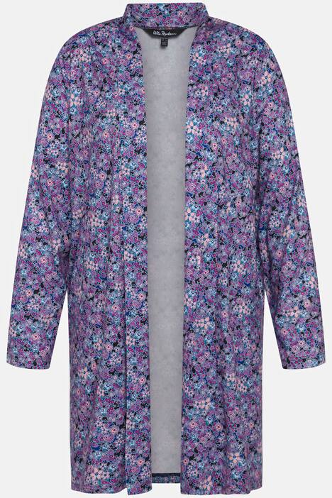 Matte Jersey Shawl Collar Open Front Jacket