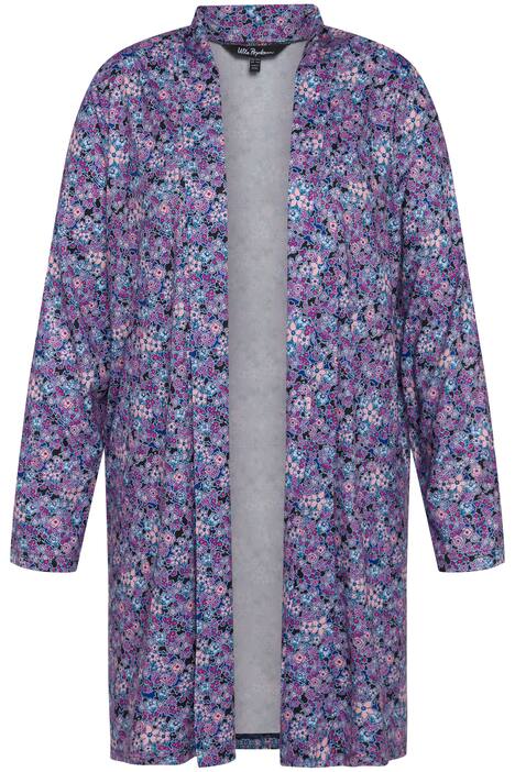 Žerzejová bunda, vzor, otevřený střih, dlouhé rukávy