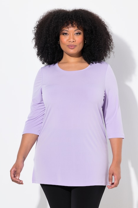 Matte Jersey Round Neck Tunic