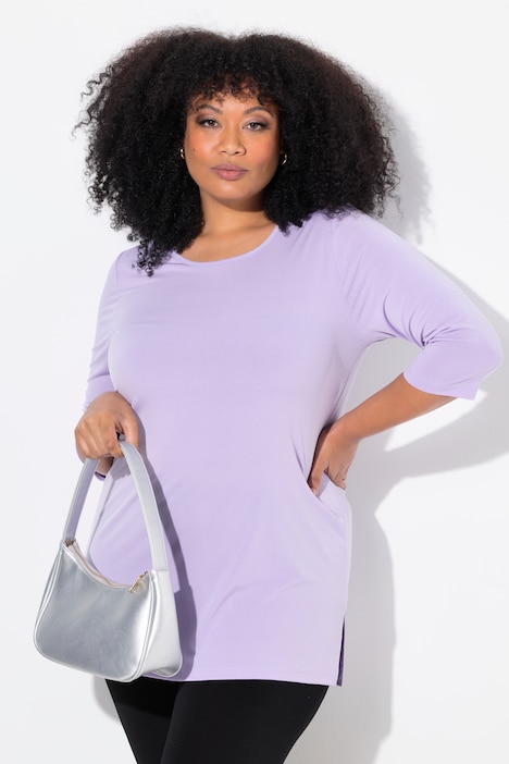 Matte Jersey Round Neck Tunic