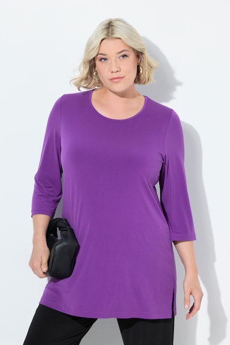 Matte Jersey Round Neck Tunic