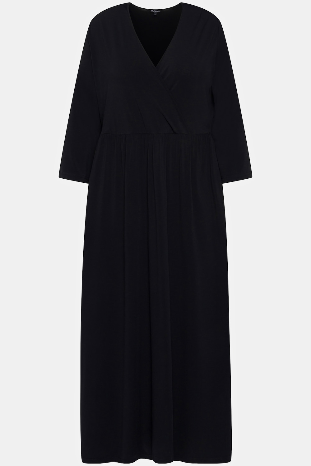 Stora storlekar Midiklänning, Dam, svart, storlek: 50/52, Polyester, Ulla Popken