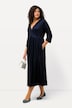 Matte Jersey Empire Surplice A-line Pocket Dress