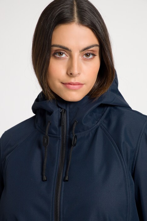 Veste à Capuche Ulla Popken Grande Taille - Imperméable, Mémoire De Forme, Coupe-vent - Pour Femme, Poches Zippées, Serrage Taille