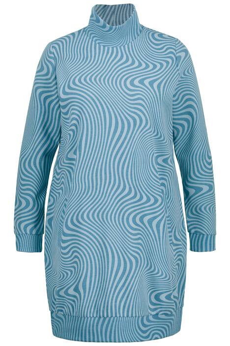 Dlouhé šaty, měkoučké, stojáček, dlouhé rukávy