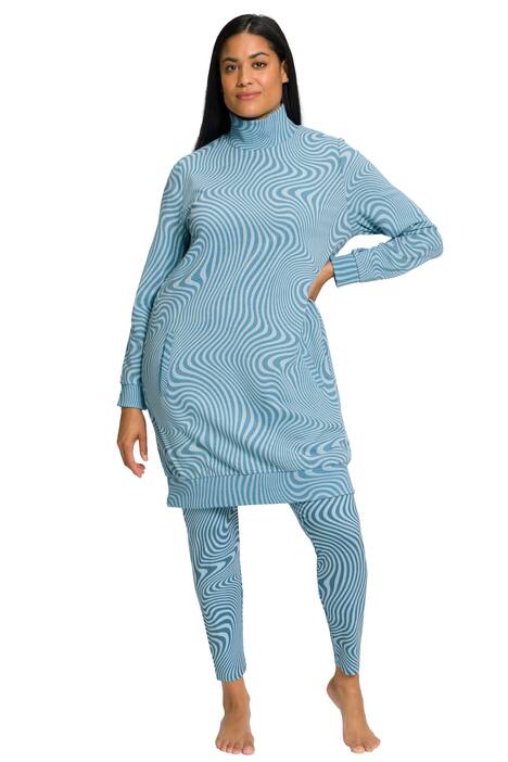 Dlouhé šaty, měkoučké, stojáček, dlouhé rukávy