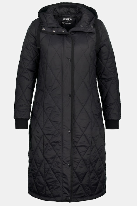 HYPRAR Diamond Quilted Fully Lined Long Coat | all Coats | Coats