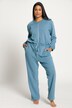 Loungewear-Jumpsuit, Oversized, V-Ausschnitt, Langarm