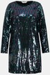 Minikleid, Loose Fit, Pailletten, Langarm
