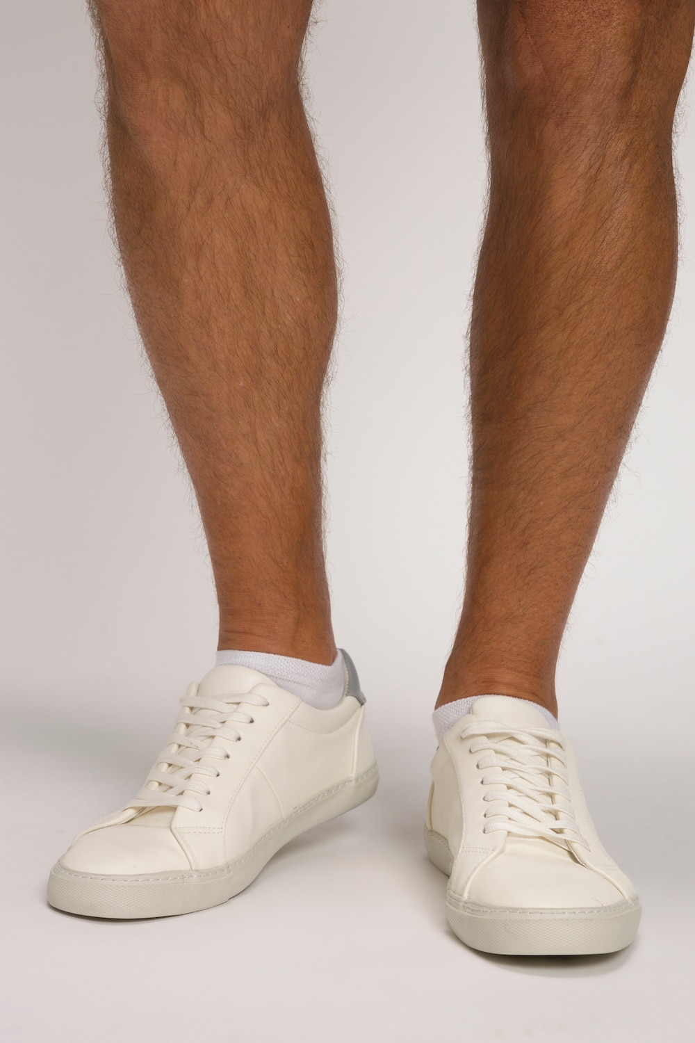 grandes tailles chaussettes pour sneakers, hommes, blanc, taille: 51-53, coton/fibres synthétiques, jp1880
