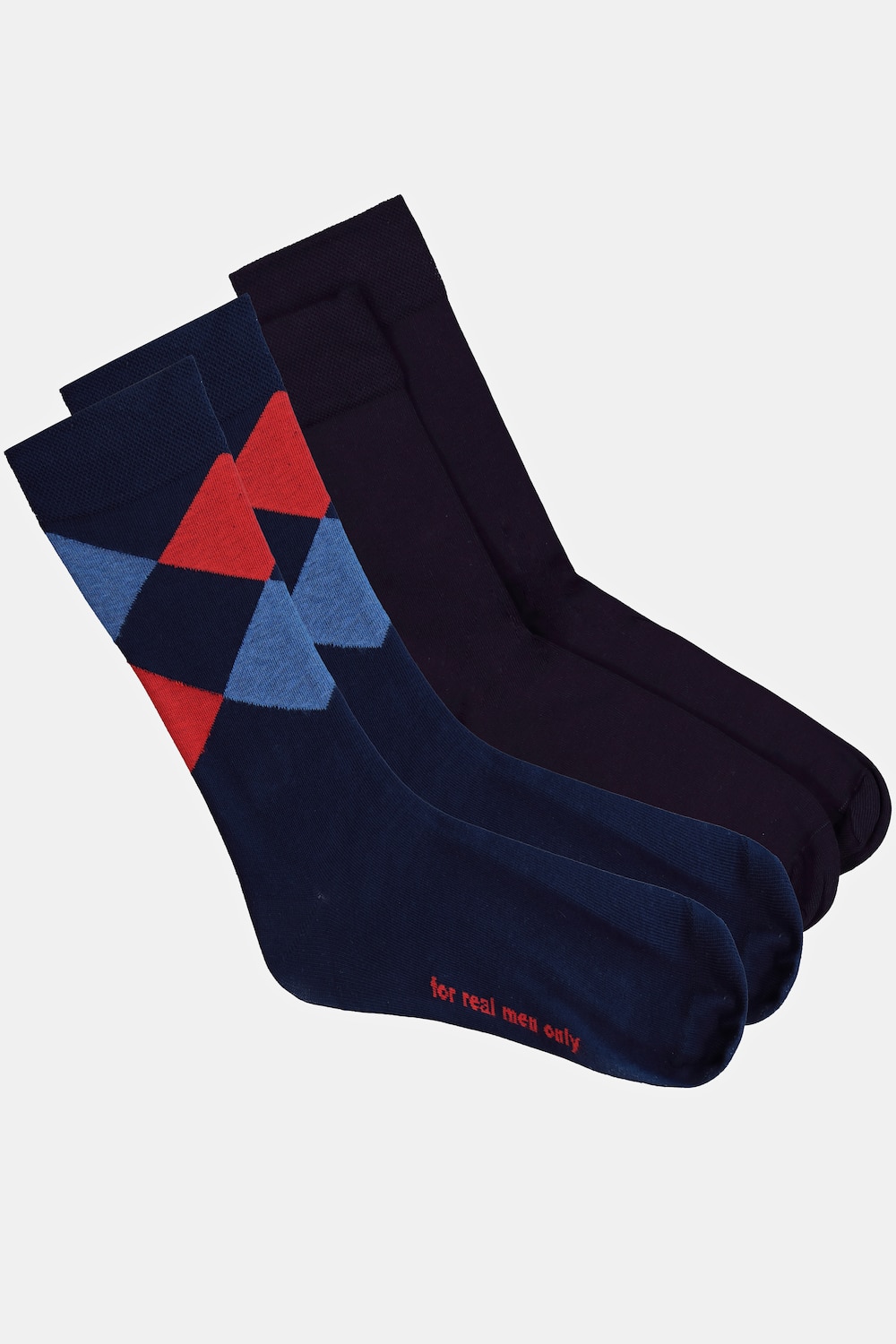 Grote Maten sokken, Heren, blauw, Maat: 51-53, Katoen/Synthetische vezels, JP1880