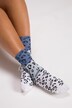 Leopard Print Crew Socks