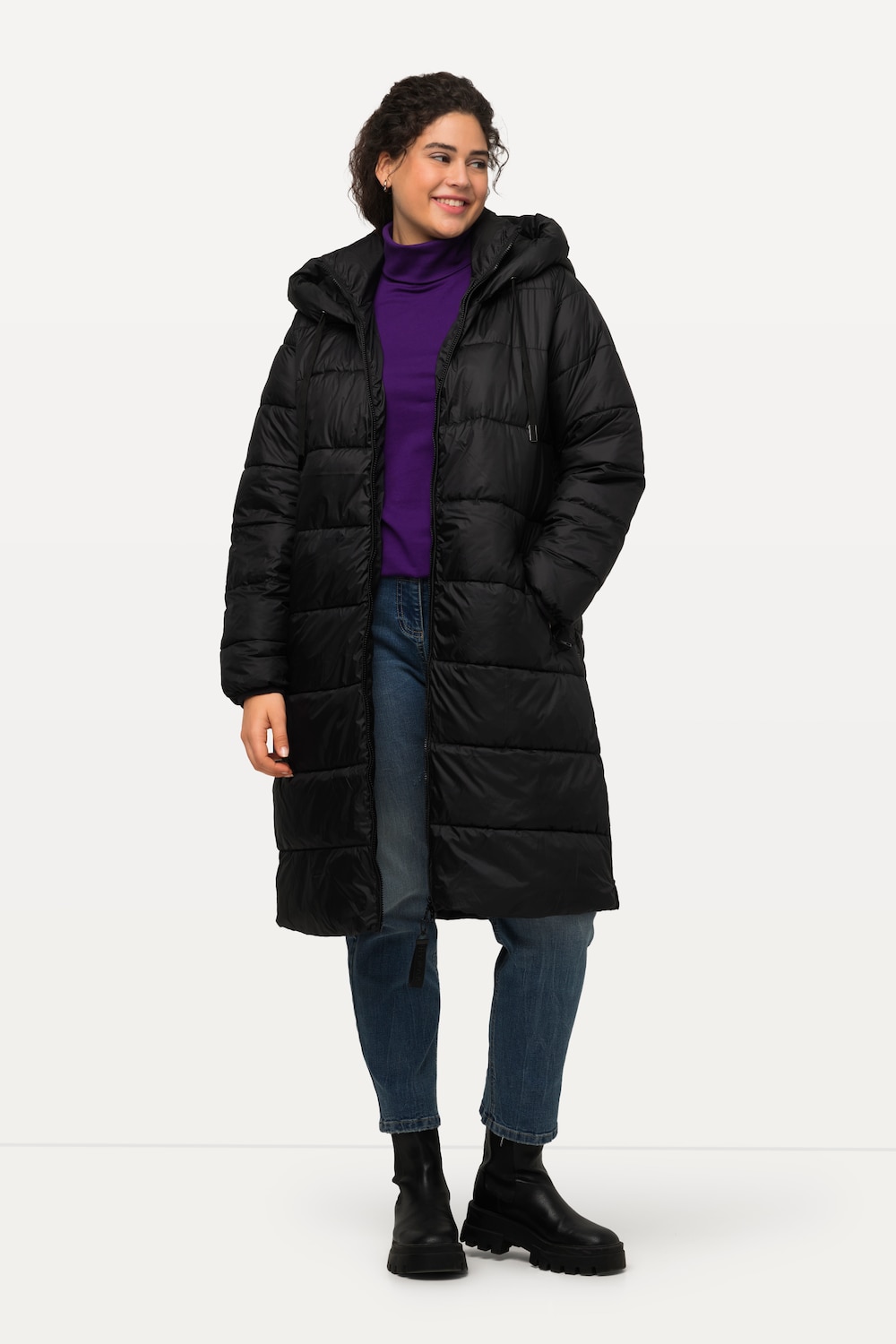 Long Quilted Fully Lined Coat