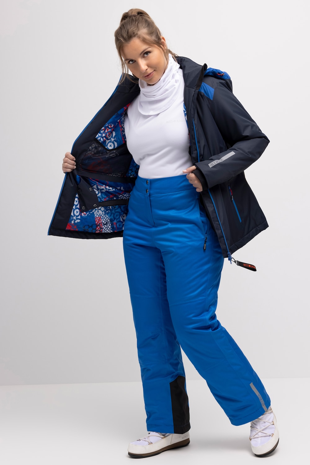 Große Größen HYPRAR Performance-Jacke, Damen, blau, Größe: 42/44, Polyester, Ulla Popken